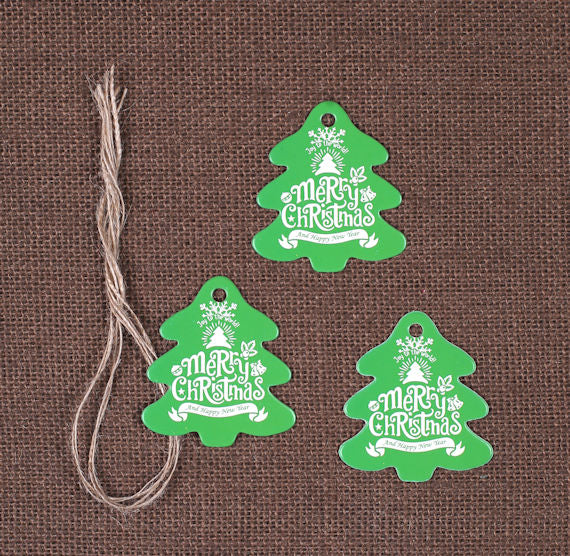 Christmas Tree Gift Tags: Green | www.sprinklebeesweet.com