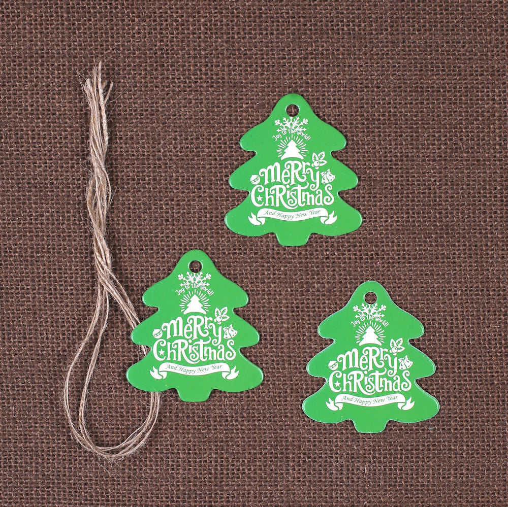 Christmas Tree Gift Tags: Green | www.sprinklebeesweet.com