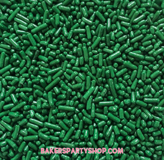Green Jimmies Sprinkles | www.sprinklebeesweet.com