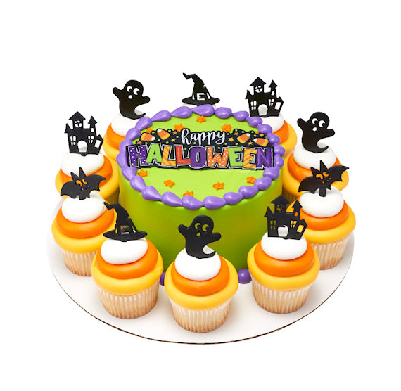 Haunted Halloween Cupcake Picks | www.sprinklebeesweet.com