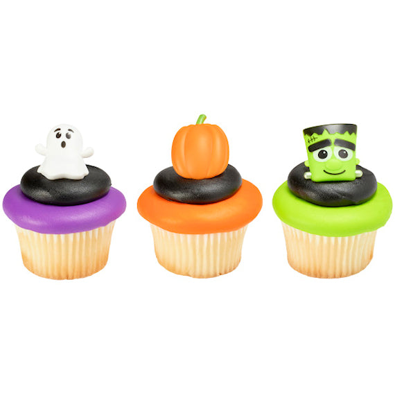 Halloween Cupcake Topper Rings | www.sprinklebeesweet.com