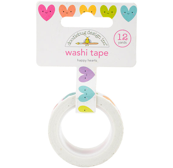 Doodlebug Cute & Crafty Washi Tape Rainbow Hearts