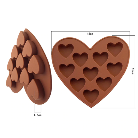 Silicone Heart Candy Mold | www.sprinklebeesweet.com