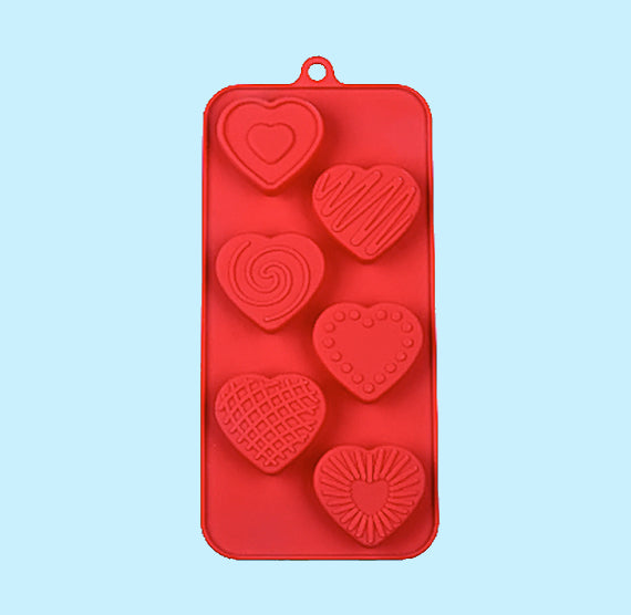 Valentine's Day Candy Mold: Assorted Hearts | www.sprinklebeesweet.com