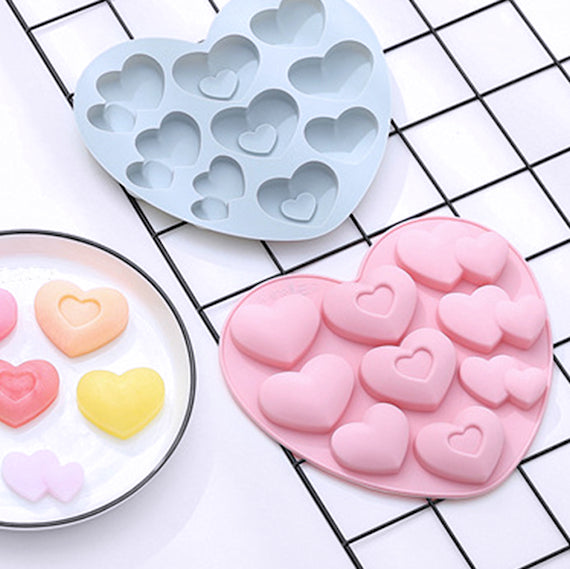 Silicone Heart Candy Mold: Assorted | www.sprinklebeesweet.com