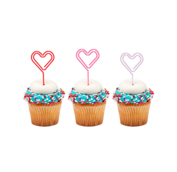 Heart Cupcake + Cake Picks | www.sprinklebeesweet.com