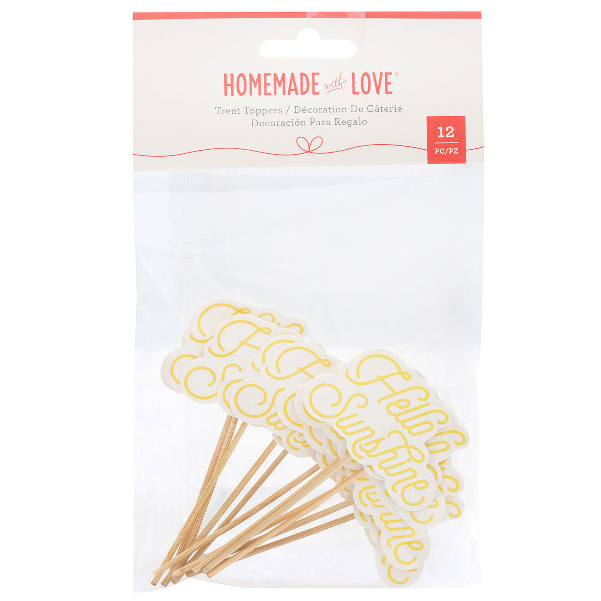 Hello Sunshine Cupcake Toppers | www.sprinklebeesweet.com