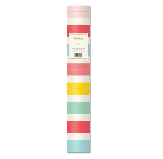 Hip Hip Hooray Paper Table Runner | www.sprinklebeesweet.com