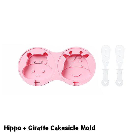 Hippo + Giraffe Cakesicle Mold | www.sprinklebeesweet.com