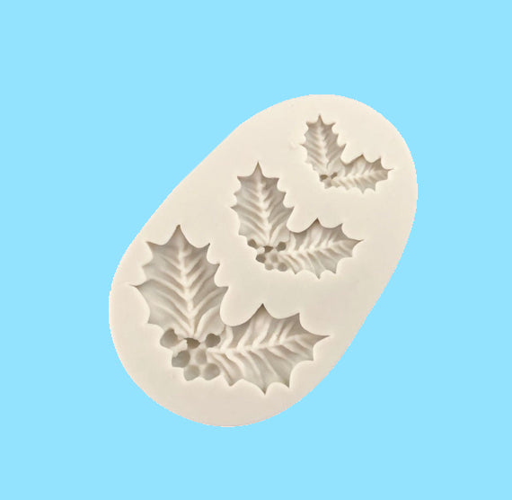 Silicone Holly Mold | www.sprinklebeesweet.com