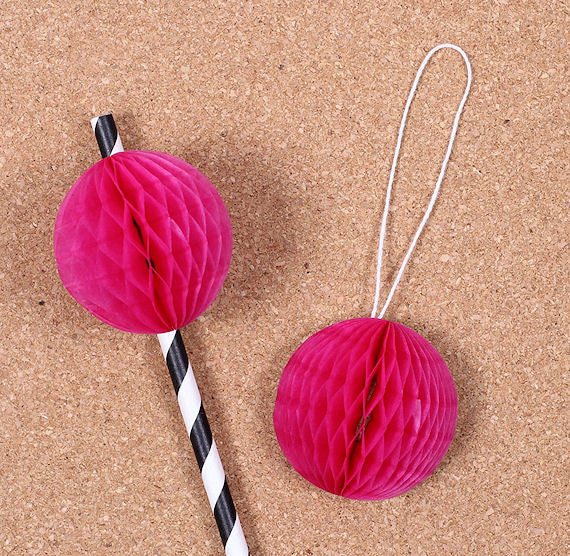 White Honeycomb Tissue Balls: 2" | www.sprinklebeesweet.com