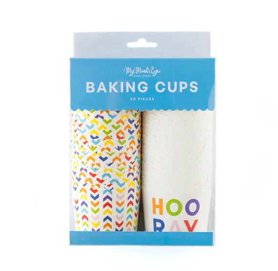 Birthday Baking Cups: Hooray | www.sprinklebeesweet.com