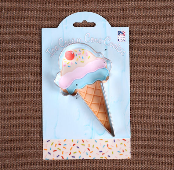 Ice Cream Cone Cookie Cutter | www.sprinklebeesweet.com