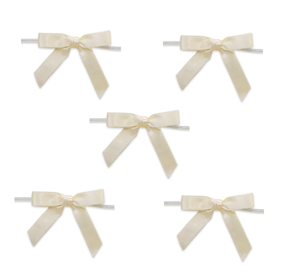 Ivory Bows with Ties: 2" | www.sprinklebeesweet.com