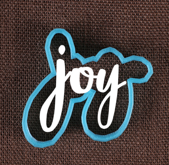 Designer Joy Cookie Cutter | www.sprinklebeesweet.com