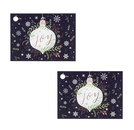 Christmas Gift Tag Cards: Joy | www.sprinklebeesweet.com