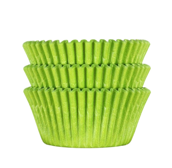 Bulk Jumbo Cupcake Liners: Lime Green | www.sprinklebeesweet.com