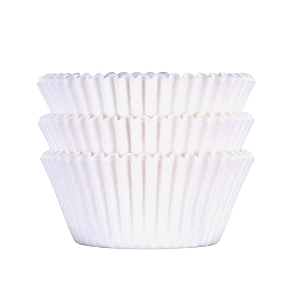 Bulk Jumbo Cupcake Liners: White | www.sprinklebeesweet.com