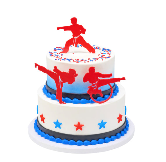 Karate Cake Topper Kit | www.sprinklebeesweet.com