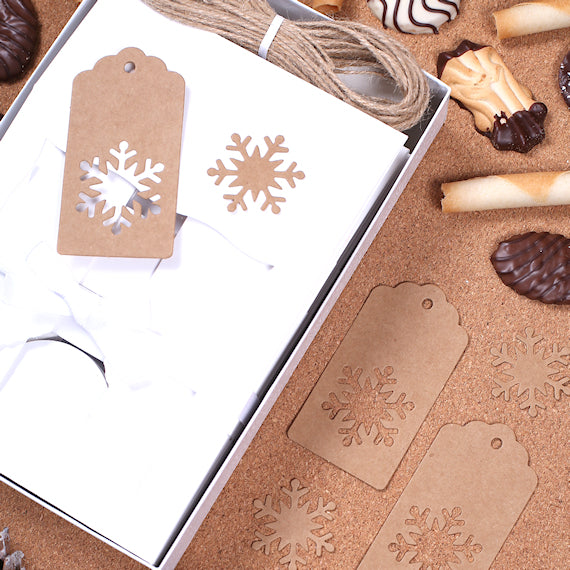 Christmas Cookie Box Kit + Snowflake Tags | www.sprinklebeesweet.com