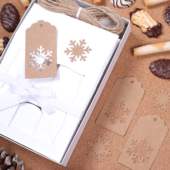Christmas Cookie Box Kit + Snowflake Tags | www.sprinklebeesweet.com