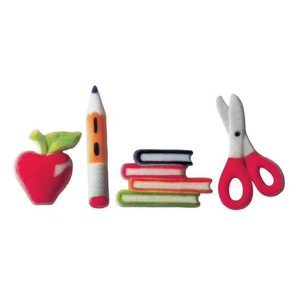 School Sugar Toppers: LAST SET OF 69 PIECES | www.sprinklebeesweet.com