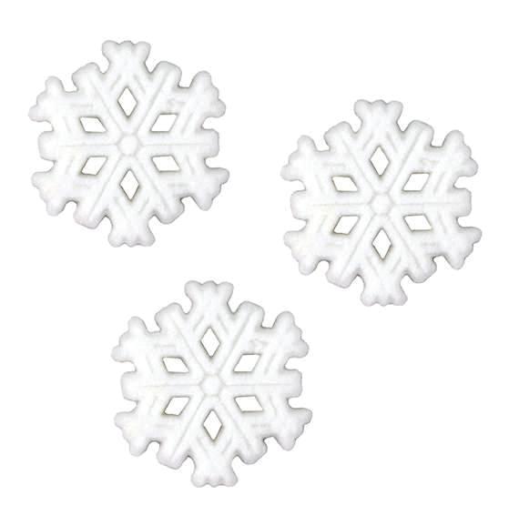 Large Snowflake Sugar Toppers | www.sprinklebeesweet.com