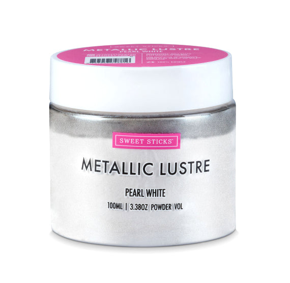Pearl White Luster Dust: Two Sizes Available | www.sprinklebeesweet.com