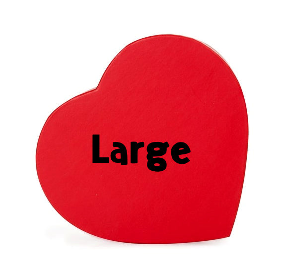 Red Heart Shaped Candy Box Kit: 6.75 & 9" | www.sprinklebeesweet.com