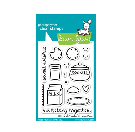 Lawn Fawn Clear Stamps: Milk and Cookies | www.sprinklebeesweet.com
