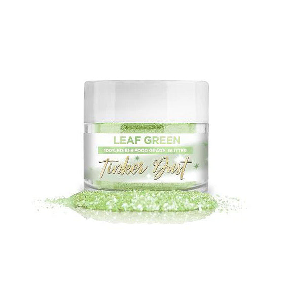 Tinker Dust Leaf Green Edible Glitter | www.sprinklebeesweet.com