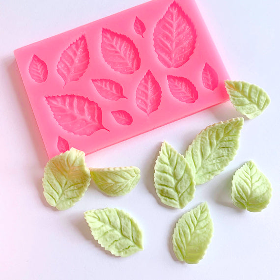 Simple Leaf Mold: Fondant + Chocolate | www.sprinklebeesweet.com