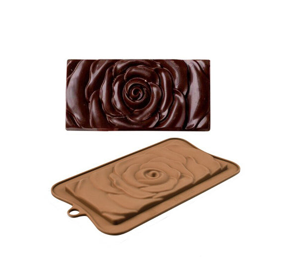 Chocolate Bar Mold: Rose | www.sprinklebeesweet.com