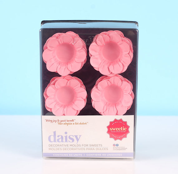 Daisy Flower Candy Cups: Light Pink | www.sprinklebeesweet.com