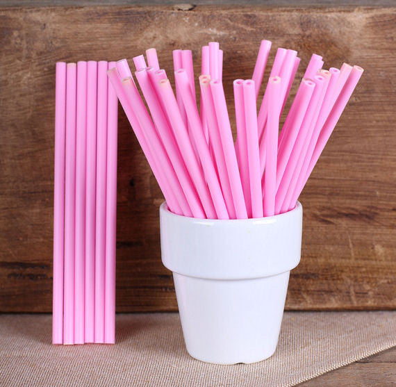 Bulk Light Pink Lollipop Sticks: 4.5" | www.sprinklebeesweet.com
