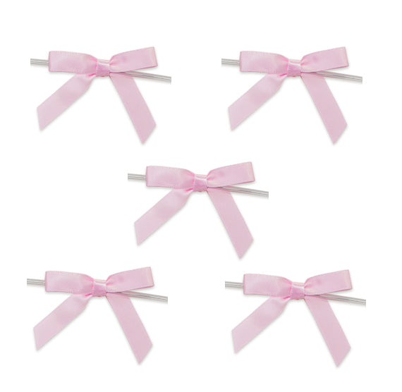 Light Pink Bows with Ties: 2" | www.sprinklebeesweet.com