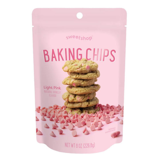 Sweetshop Light Pink Baking Chips | www.sprinklebeesweet.com