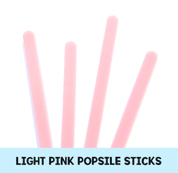 Light Pink Popsicle Sticks: Acrylic Cakesicle Sticks | www.sprinklebeesweet.com