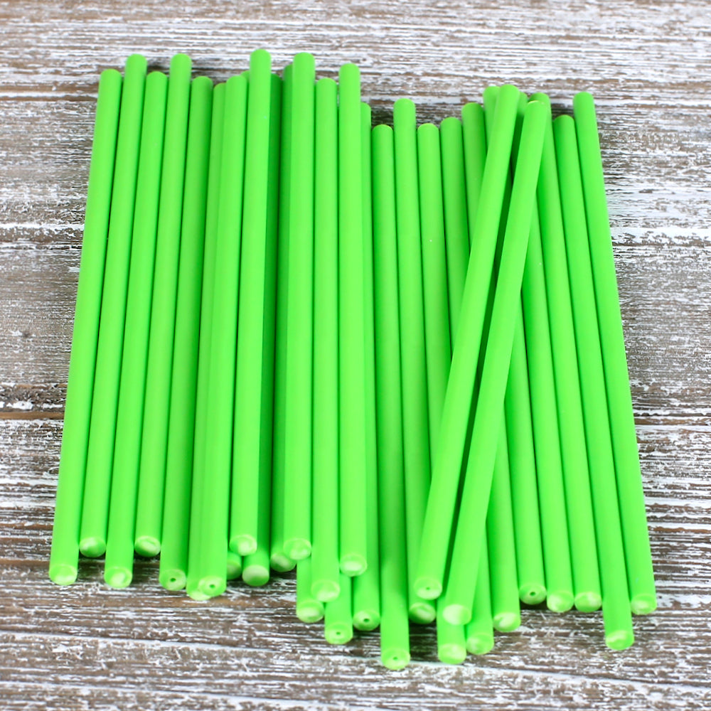Bulk Lime Lollipop Sticks: 6" | www.sprinklebeesweet.com
