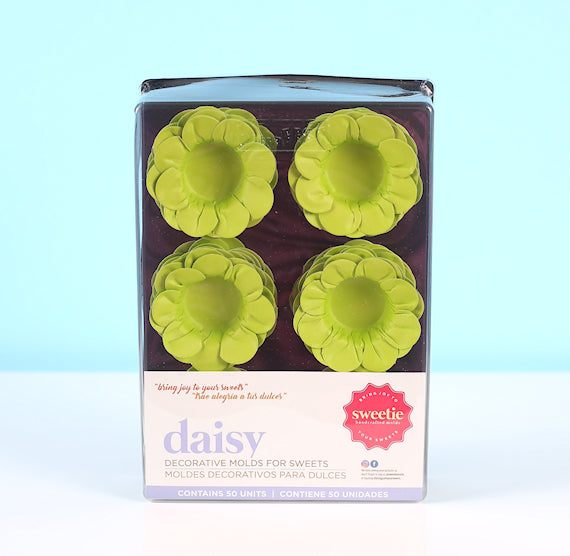 Daisy Flower Candy Cups: Lime Green | www.sprinklebeesweet.com