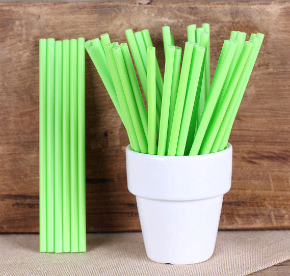 Bulk Lime Green Lollipop Sticks: 4.5" | www.sprinklebeesweet.com