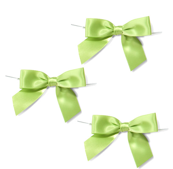 Lime Bows with Ties: 3" | www.sprinklebeesweet.com