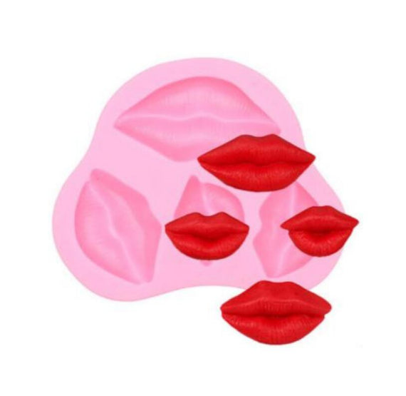 Assorted Lips Fondant Mold | www.sprinklebeesweet.com