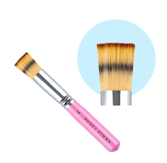 FLAT BRUSH #10 Food Grade Culinary Paint Brush by Sweet Sticks use wit –  Cricket Creek Candy & Baking Supplies