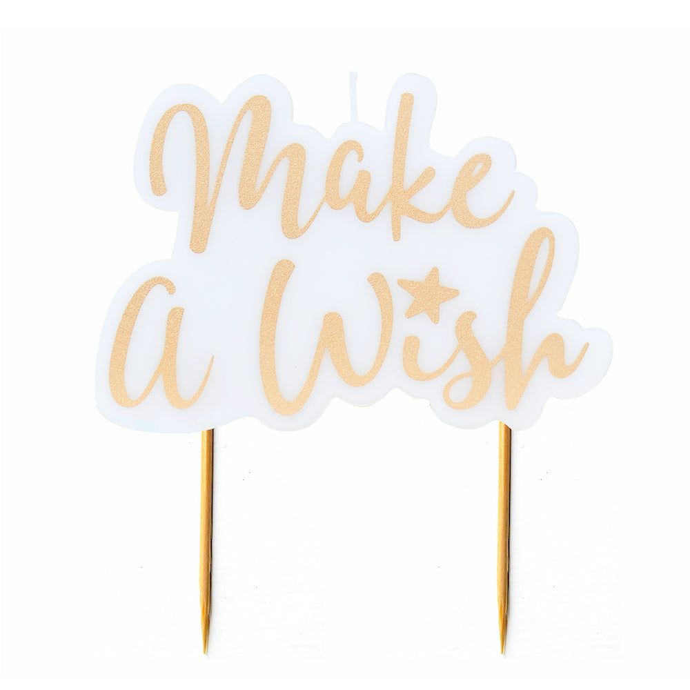 Make A Wish Gold Candle | www.sprinklebeesweet.com