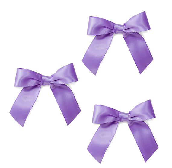 Purple Bows with Ties: 3" | www.sprinklebeesweet.com