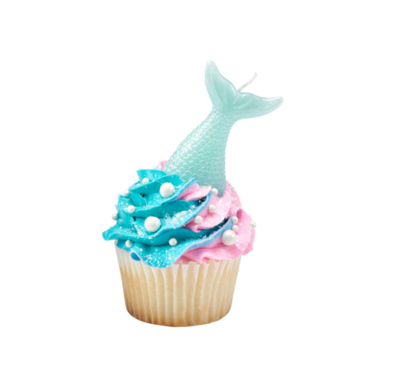 Mermaid Tail Birthday Candle | www.sprinklebeesweet.com