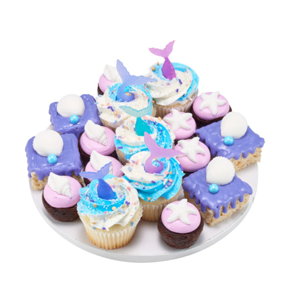 Mermaid Tail Cupcake Topper Rings | www.sprinklebeesweet.com