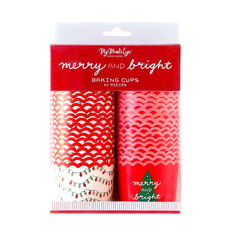 Christmas Baking Cups: Merry + Bright | www.sprinklebeesweet.com