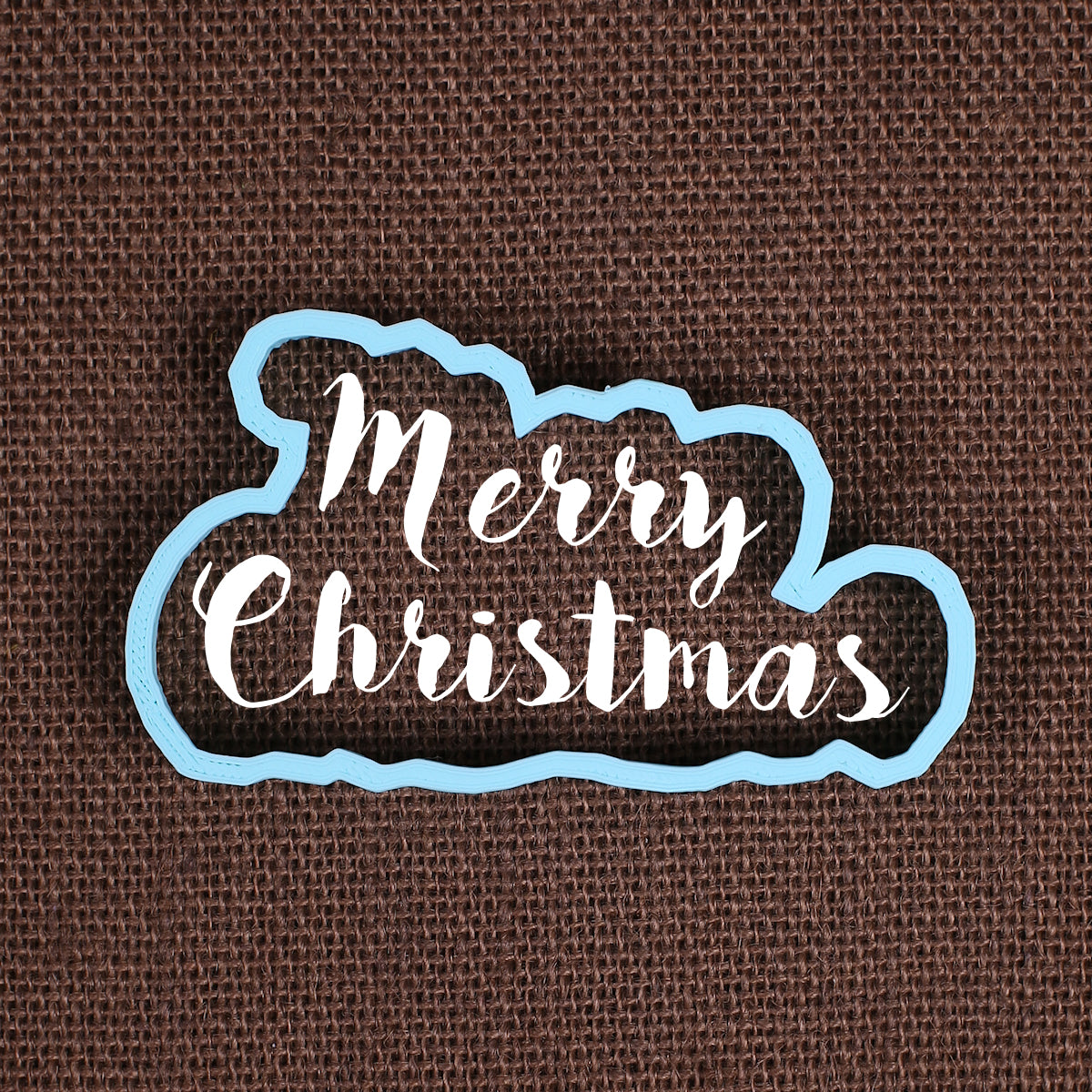 Designer Merry Christmas Cookie Cutter | www.sprinklebeesweet.com